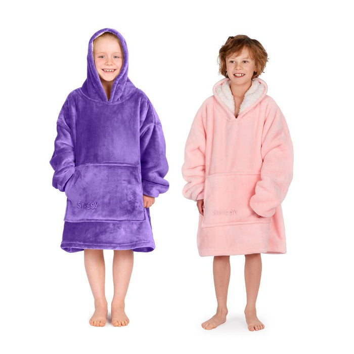 2 Pack Snuggy Kids Hooded Blankets - Mix & Match