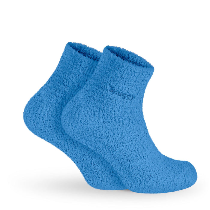 Blue Fluffy Slipper Socks