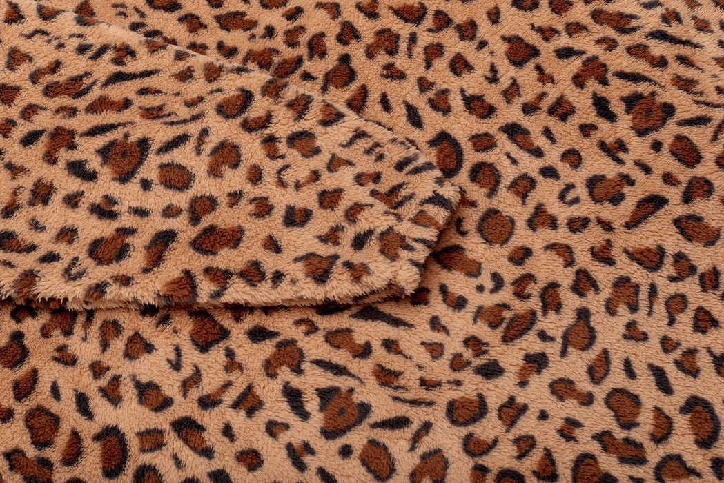 Leopard Print Adult Lite Hoodie Blanket