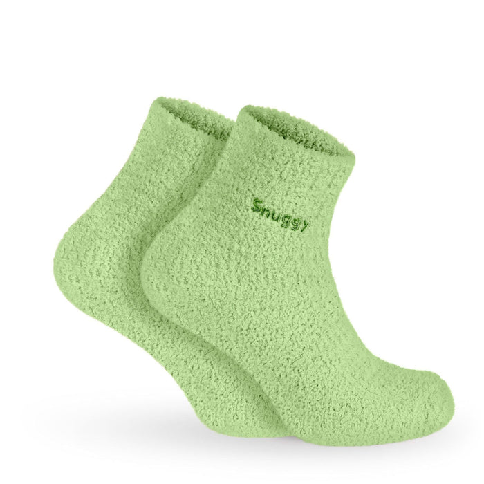 Mint Green Fluffy Slipper Socks