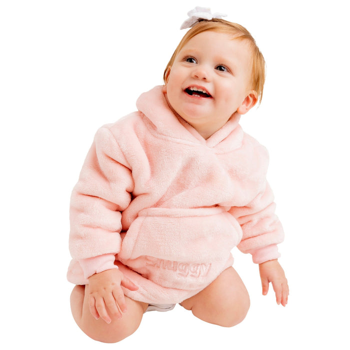 Pink Mini Fleece Hoodie Blanket (0-4 Years)