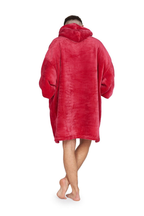 Red Adult Hooded Blanket