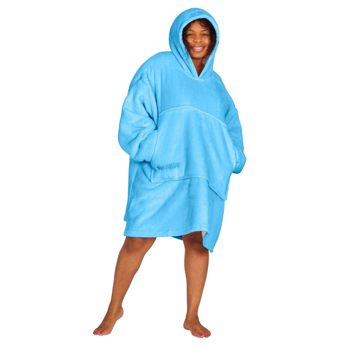 Sky Blue Adult Hooded Blanket