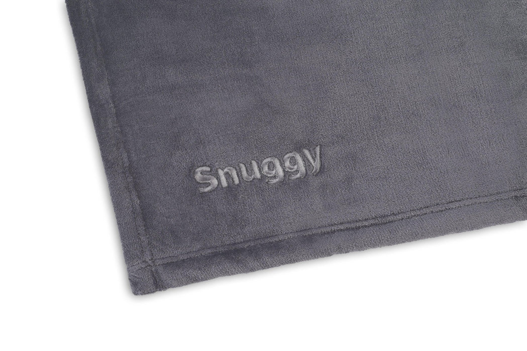 Snuggy Sherpa Fleece Blanket in Grey
