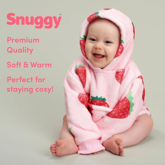 Strawberry Mini Fleece Hooded Blanket (0-4 Years)